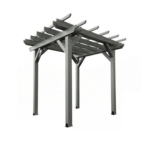 Highwood Usa Bodhi 8 x 8 Poly Outdoor Pergola Gazebo AD-PGLA0808-CGE